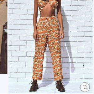 HER PONY THE LABEL "HONEY BUNCH" Linen Pants US Size 0/XXS